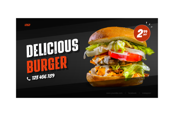 Burger Template: A Feast for Your Twitter Graphics
