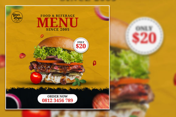 Charm Your Audience with a Vintage Menu Social Media Template