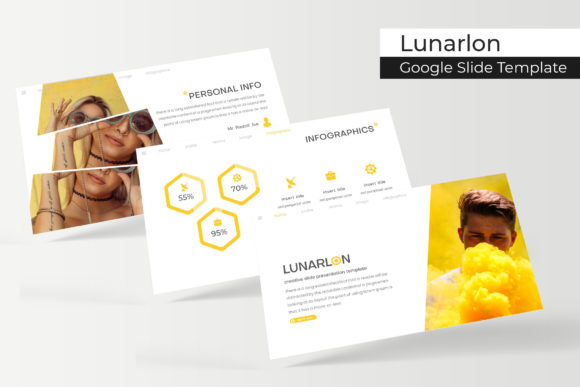 Lunarlon Google Slide Template: A Visual System for Modern Brands